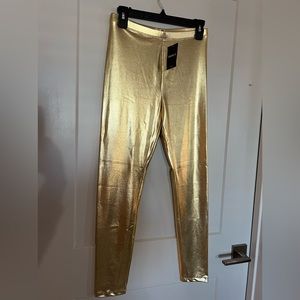 COPY - Forever 21 Solid Gold Dancer Leggings